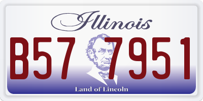 IL license plate B577951