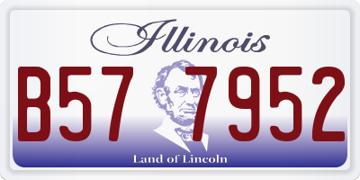 IL license plate B577952
