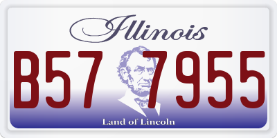 IL license plate B577955