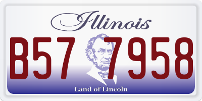 IL license plate B577958