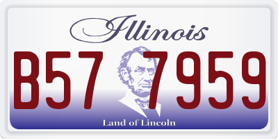 IL license plate B577959