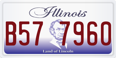 IL license plate B577960