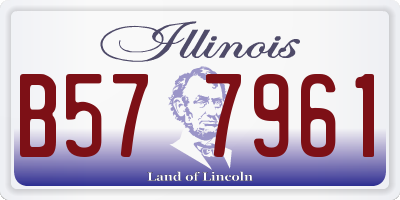 IL license plate B577961