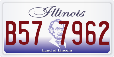 IL license plate B577962