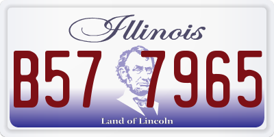 IL license plate B577965