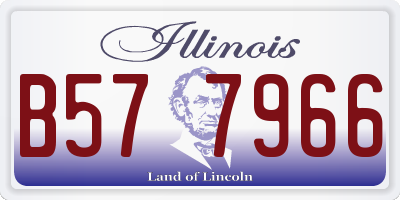 IL license plate B577966