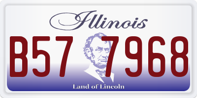 IL license plate B577968