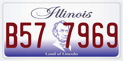 IL license plate B577969