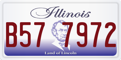 IL license plate B577972