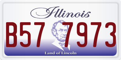 IL license plate B577973