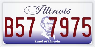 IL license plate B577975