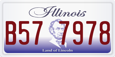 IL license plate B577978