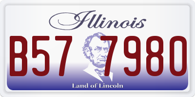 IL license plate B577980