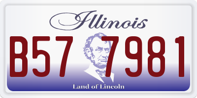 IL license plate B577981