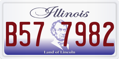 IL license plate B577982