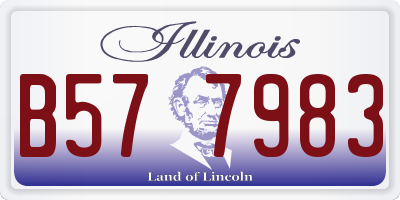 IL license plate B577983