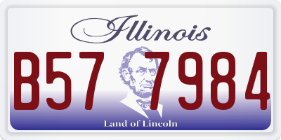 IL license plate B577984