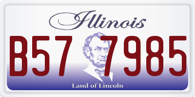 IL license plate B577985