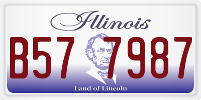 IL license plate B577987