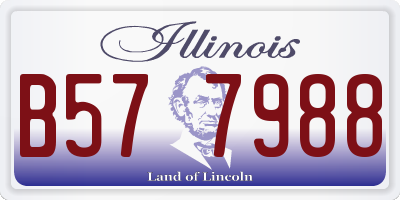 IL license plate B577988