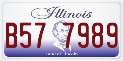IL license plate B577989