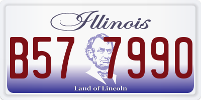 IL license plate B577990