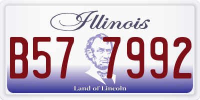 IL license plate B577992