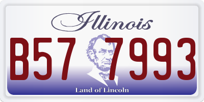 IL license plate B577993