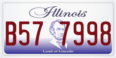 IL license plate B577998