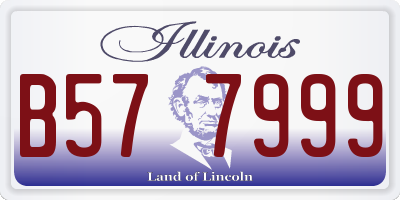 IL license plate B577999