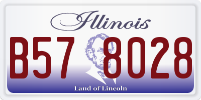 IL license plate B578028
