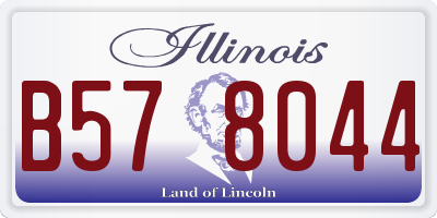 IL license plate B578044