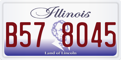 IL license plate B578045