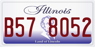 IL license plate B578052