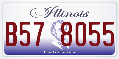 IL license plate B578055