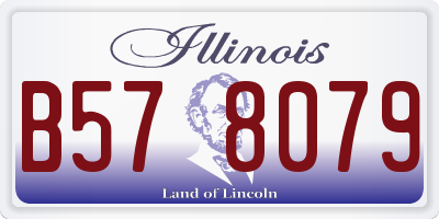 IL license plate B578079