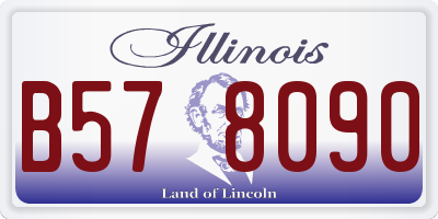 IL license plate B578090