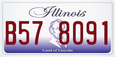 IL license plate B578091