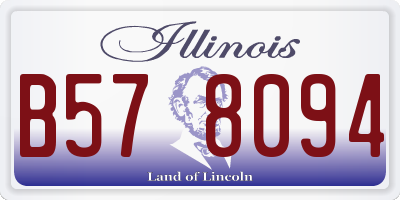 IL license plate B578094