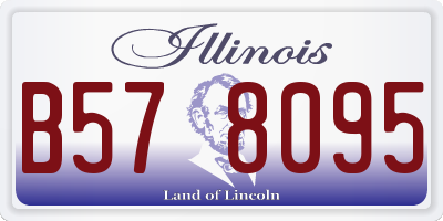 IL license plate B578095