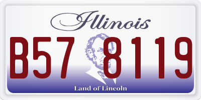 IL license plate B578119