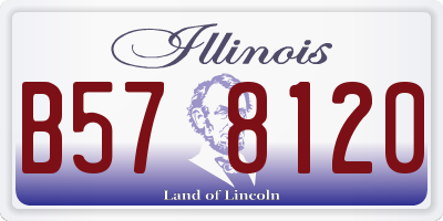 IL license plate B578120