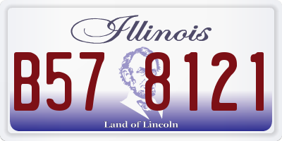 IL license plate B578121