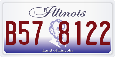 IL license plate B578122