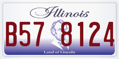 IL license plate B578124