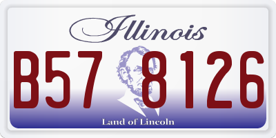 IL license plate B578126