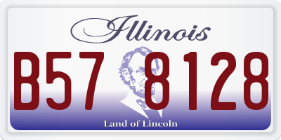 IL license plate B578128