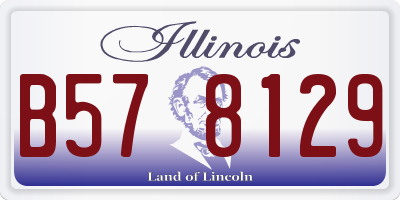 IL license plate B578129