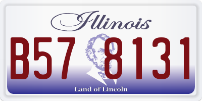 IL license plate B578131