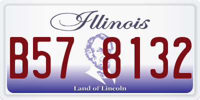 IL license plate B578132